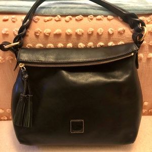 Dooney & Bourke Black Vachetta Leather Bag